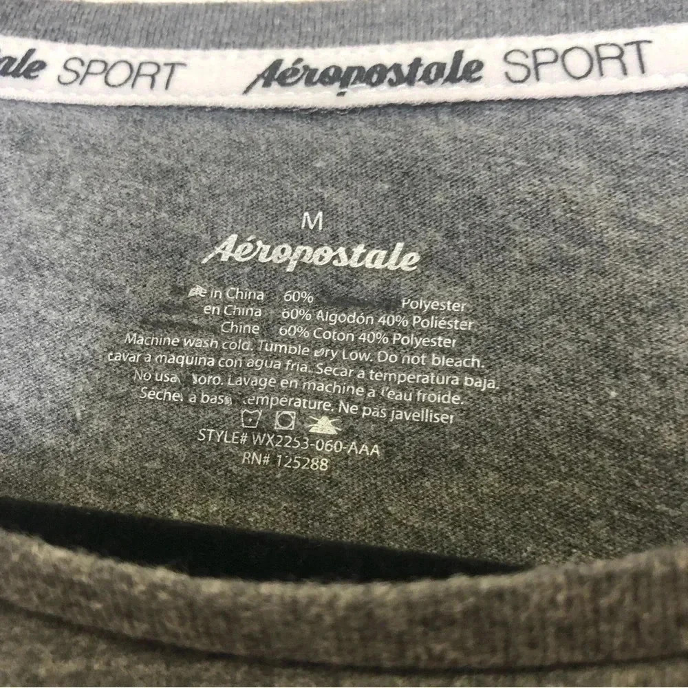 Aeropostale Sport Gold Foil Graphic Tee- Short Sleeve- Size Medium - Picture 6 of 6